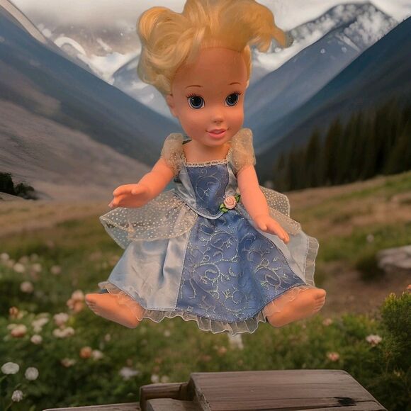 Cinderella Toddler Doll My First Disney Princess Little Girls Play Doll Blue Toy - Picture 5 of 5